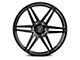 Rohana Wheels RFV1 Gloss Graphite 6-Lug Wheel; 22x9.5; 0mm Offset (23-24 Canyon)