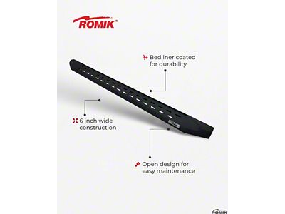 Romik RPT-R Running Boards; Black (09-14 F-150 SuperCab)