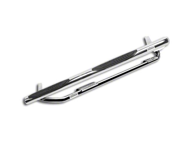 Romik Max Bar Side Step Bars with Add-On; Stainless Steel (04-13 Silverado 1500 Crew Cab)