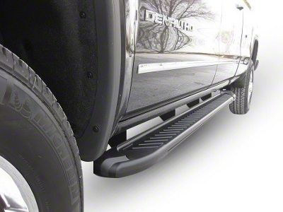 Romik RAL-T Running Boards; Black (07-13 Sierra 1500 Crew Cab)