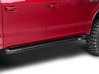 Romik RAL-T Running Boards; Black (15-23 F-150 SuperCab, SuperCrew)