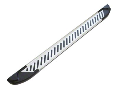 Romik RAL-T Running Boards; Silver (99-18 Sierra 1500 Extended/Double Cab)