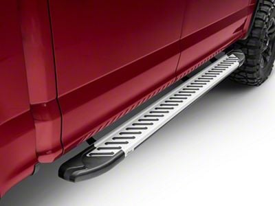 Romik RAL-T Running Boards; Silver (15-24 F-150 SuperCab, SuperCrew)