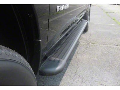 Romik RB2-T Running Boards; Black (19-24 RAM 3500 Crew Cab)
