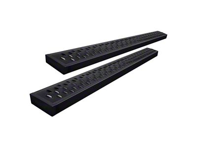 Romik RPD-T Running Boards; Black (99-18 Sierra 1500 Regular Cab)