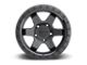 Rotiform Six Matte Black 6-Lug Wheel; 17x9; 1mm Offset (99-06 Sierra 1500)