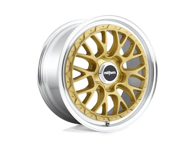 Rotiform LSR Matte Gold Machined 5-Lug Wheel; 18x8.5; 35mm Offset (87-90 Dakota)