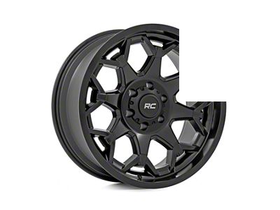 Rough Country 80 Series Semi Gloss Black 8-Lug Wheel; 20x9; 0mm Offset (01-06 Sierra 2500 HD)