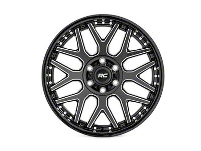 Rough Country 95 Series Gloss Black Machined 8-Lug Wheel; 20x10; -19mm Offset (01-06 Silverado 2500 HD)