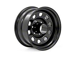 Rough Country Steel Gloss Black 8-Lug Wheel; 17x9; -12mm Offset (01-06 Silverado 2500 HD)