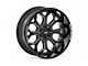 Rough Country 96 Series Gloss Black Milled 8-Lug Wheel; 22x10; -19mm Offset (03-09 RAM 2500)