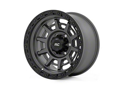 Rough Country 85 Series Simulated Beadlock Gunmetal Gray 8-Lug Wheel; 17x9; 0mm Offset (03-09 RAM 3500 SRW)