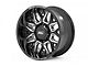 Rough Country 86 Series Gloss Black Milled 6-Lug Wheel; 22x10; -19mm Offset (04-08 F-150)