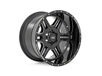 Rough Country 92 Series Gloss Black Machined 6-Lug Wheel; 18x9; 0mm Offset (04-08 F-150)