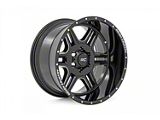 Rough Country 92 Series Gloss Black Machined 6-Lug Wheel; 22x12; -44mm Offset (04-08 F-150)
