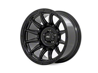 Rough Country 90 Series Gloss Black 6-Lug Wheel; 18x9; 0mm Offset (07-13 Silverado 1500)