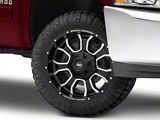 Rough Country 93 Series Matte Black Milled 6-Lug Wheel; 20x9; 0mm Offset (07-13 Silverado 1500)
