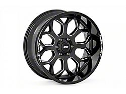 Rough Country 96 Series Gloss Black Milled 8-Lug Wheel; 20x10; -19mm Offset (11-14 Silverado 2500 HD)