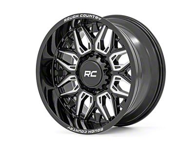 Rough Country 86 Series Gloss Black Milled 6-Lug Wheel; 20x10; -18mm Offset (07-14 Tahoe)