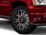 Rough Country 93 Series Matte Black Milled 6-Lug Wheel; 20x9; 0mm Offset (07-14 Yukon)