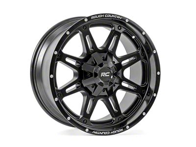 Rough Country 94 Series Matte Black Milled 8-Lug Wheel; 20x10; -18mm Offset (08-10 F-250 Super Duty)