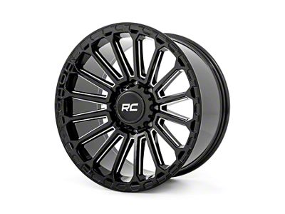 Rough Country 97 Series Gloss Black Milled 8-Lug Wheel; 20x10; -19mm Offset (08-10 F-250 Super Duty)