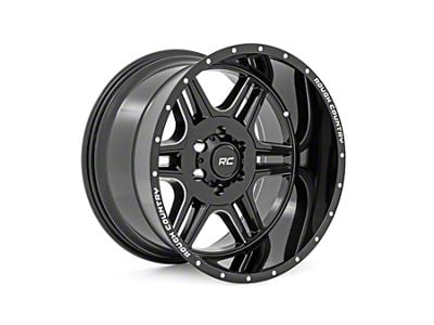 Rough Country 91 Series Gloss Black 8-Lug Wheel; 22x12; -44mm Offset (08-10 F-350 Super Duty SRW)