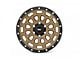 Rough Country 87 Series Simulated Beadlock Bronze 6-Lug Wheel; 17x8.5; 0mm Offset (09-14 F-150)