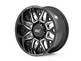 Rough Country 86 Series Gloss Black Milled 6-Lug Wheel; 20x10; -19mm Offset (09-14 F-150)