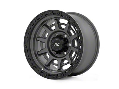 Rough Country 85 Series Simulated Beadlock Gunmetal Gray 5-Lug Wheel; 17x9; 0mm Offset (09-18 RAM 1500)