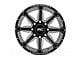Rough Country 91 Series Gloss Black Milled 8-Lug Wheel; 20x12; -44mm Offset (11-16 F-250 Super Duty)