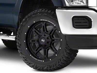 Rough Country 94 Series Matte Black Milled 8-Lug Wheel; 20x10; -18mm Offset (11-16 F-250 Super Duty)