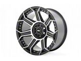 Rough Country 89 Series Black Machined Gun Metal 8-Lug Wheel; 20x10; -19mm Offset (11-16 F-350 Super Duty SRW)