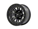 Rough Country 82 Series Semi Gloss Black 6-Lug Wheel; 17x9; -12mm Offset (15-20 F-150)