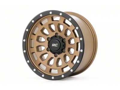 Rough Country 87 Series Simulated Beadlock Bronze 6-Lug Wheel; 17x8.5; 0mm Offset (15-20 F-150)