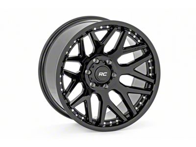 Rough Country 95 Series Gloss Black 6-Lug Wheel; 20x10; -19mm Offset (15-20 F-150)