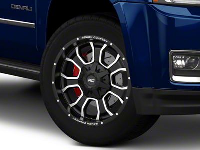 Rough Country 93 Series Matte Black Milled 6-Lug Wheel; 20x9; 0mm Offset (15-20 Yukon)