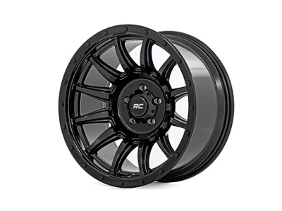 Rough Country 90 Series Gloss Black 6-Lug Wheel; 18x9; 0mm Offset (19-23 Ranger)