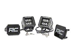 Rough Country Offroad 2-Inch Black Series LED Cube Lights; Spot Beam (Universal; Some Adaptation May Be Required)