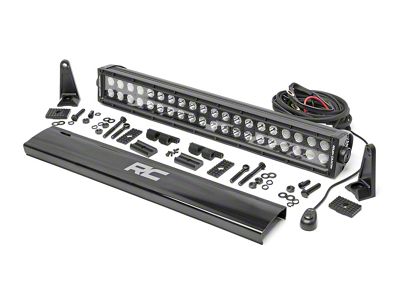 Rough Country 20-Inch Black Series Dual Row LED Light Bar; Flood/Spot Combo Beam (Universal; Some Adaptation May Be Required)