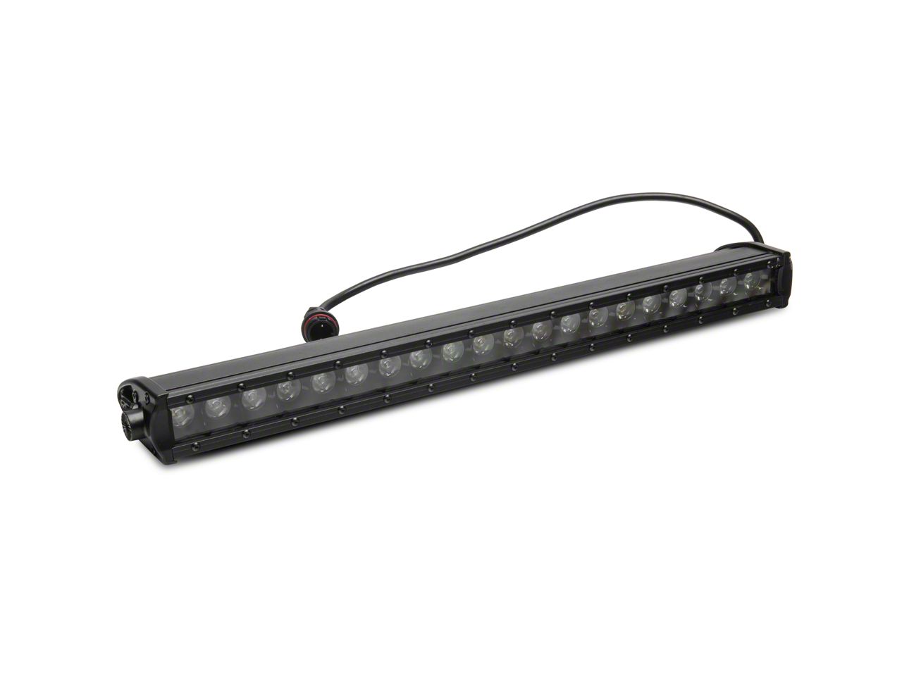 Rough Country 20-Inch Black Series Single Row LED Light Bar; Spot Beam (Universal; Some Adaptation May Be Required)