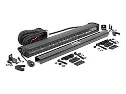 Rough Country 20-Inch Black Series Single Row LED Light Bar; Spot Beam (Universal; Some Adaptation May Be Required)