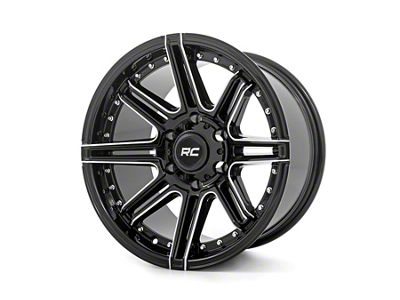 Rough Country 88 Series Gloss Black Milled 8-Lug Wheel; 20x10; -19mm Offset (23-24 F-250 Super Duty)