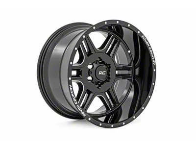 Rough Country 93 Series Gloss Black 8-Lug Wheel; 20x12; -44mm Offset (23-24 F-250 Super Duty)