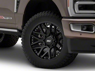 Rough Country 95 Series Gloss Black 8-Lug Wheel; 20x10; -19mm Offset (23-25 F-250 Super Duty)