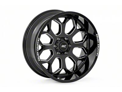 Rough Country 96 Series Gloss Black 8-Lug Wheel; 20x10; -19mm Offset (23-24 F-250 Super Duty)