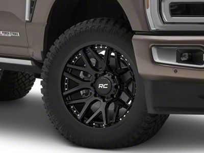 Rough Country 95 Series Gloss Black 8-Lug Wheel; 20x10; -19mm Offset (23-25 F-350 Super Duty SRW)