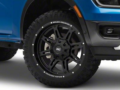 Rough Country 94 Series Matte Black Milled 6-Lug Wheel; 20x10; -18mm Offset (24-25 Ranger)