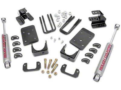 Rough Country Lowering Kit; 2-Inch Front / 4-Inch Rear (07-15 2WD Silverado 1500, Excluding 6.2L)