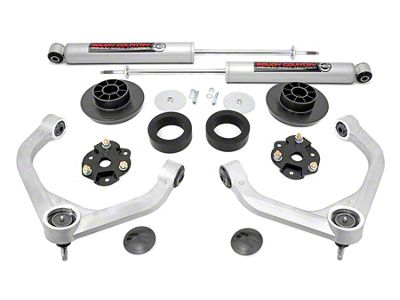Rough Country 3.50-Inch Bolt-On Suspension Lift Kit with Premium N3 Shocks (19-24 4WD RAM 1500 w/o Air Ride, Excluding Rebel, RHO & TRX)